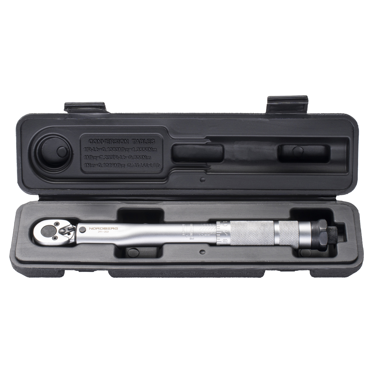 Ключ динамометрический 1/4", 5-25 Нм, в кейсе