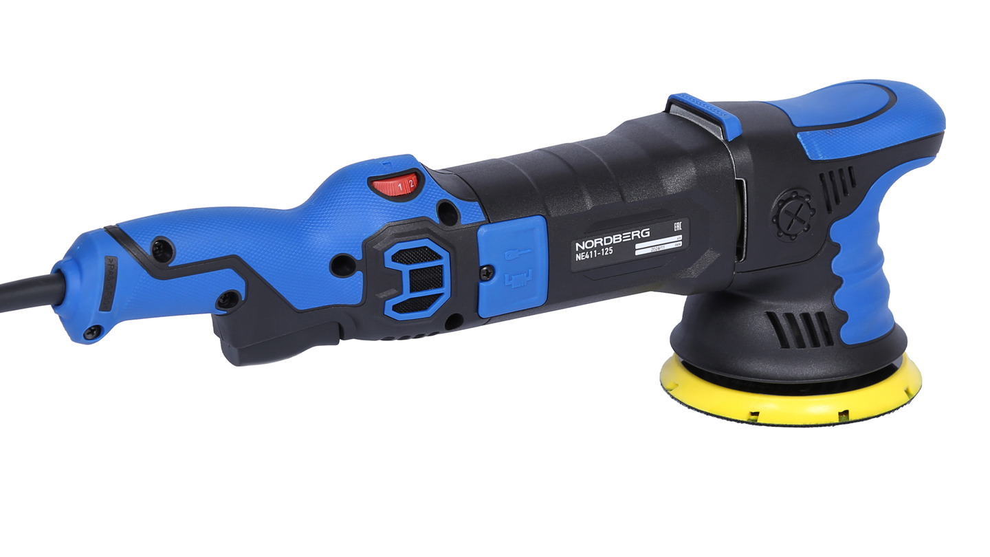 Полировальная машинка орбитальная, диск 125 мм, 2000-4800 об/мин, ход эксц. 15 мм