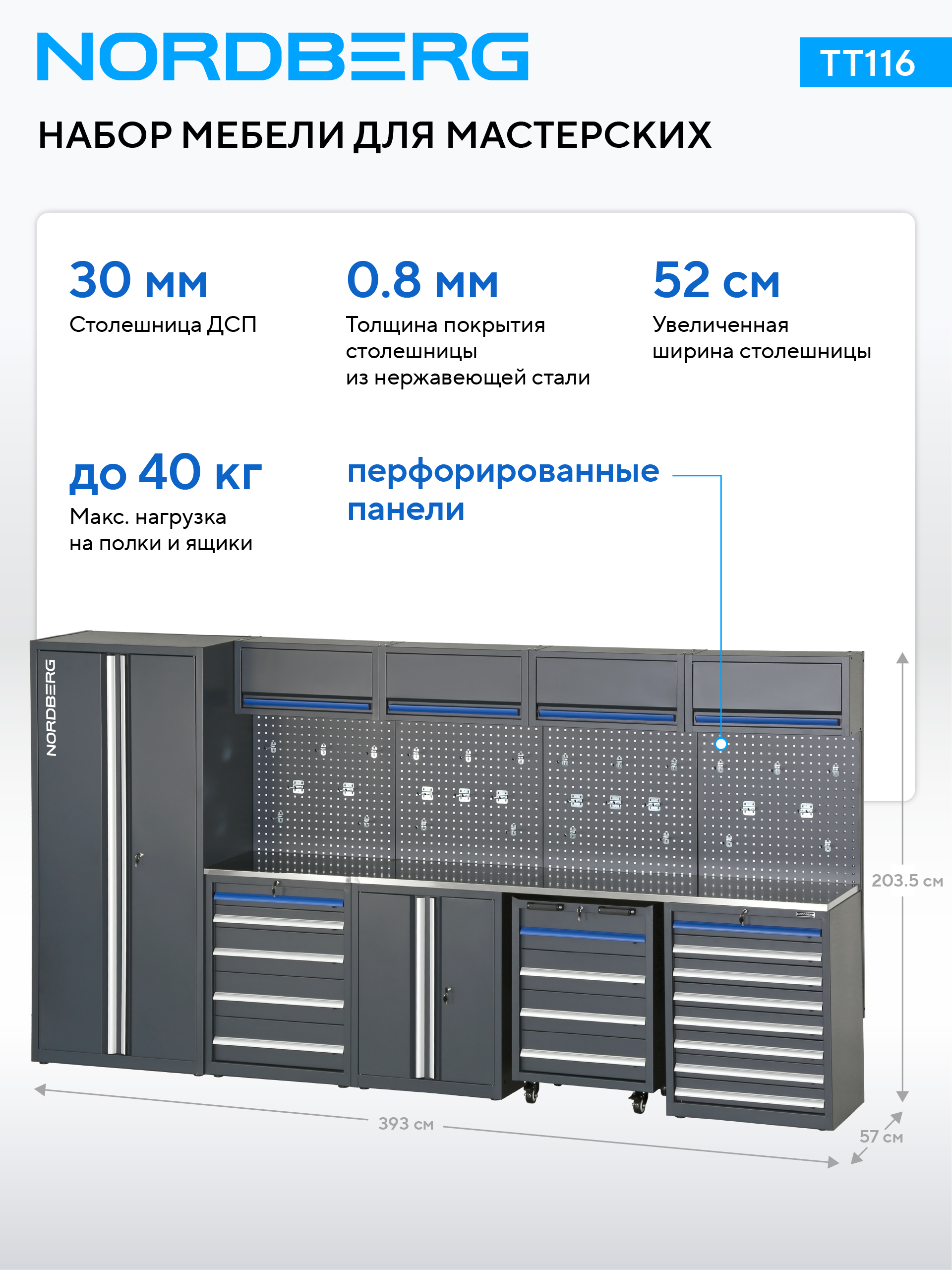 Набор мебели для мастерских