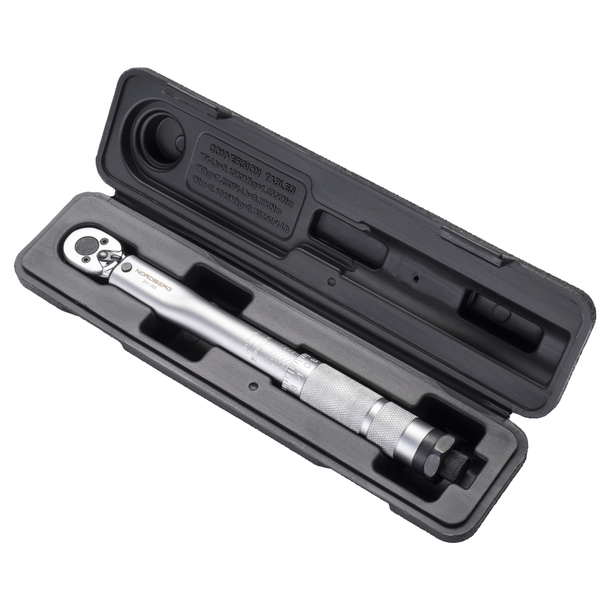 Ключ динамометрический 1/4", 5-25 Нм, в кейсе